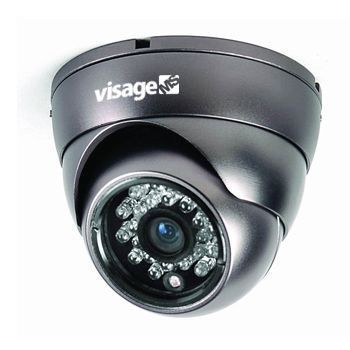 CÂMERA DOME CCD COLOR 420L IR 15M VISAGE MS PRETA